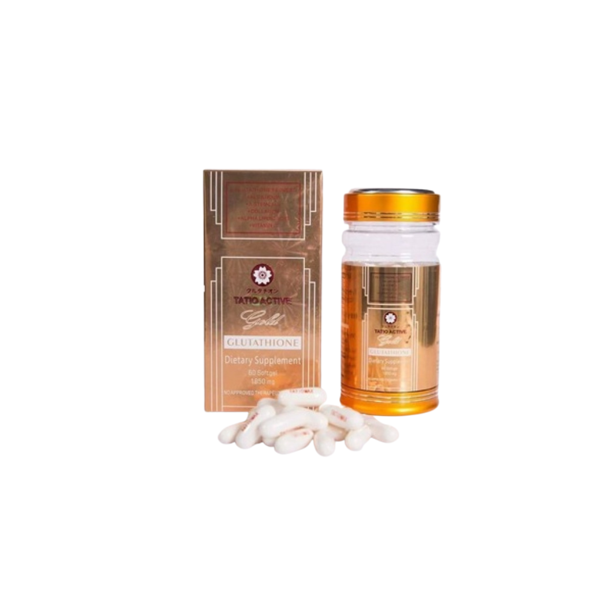 Tatio Active Gold Glutathione Whitening Gel Capsules With 1850MG