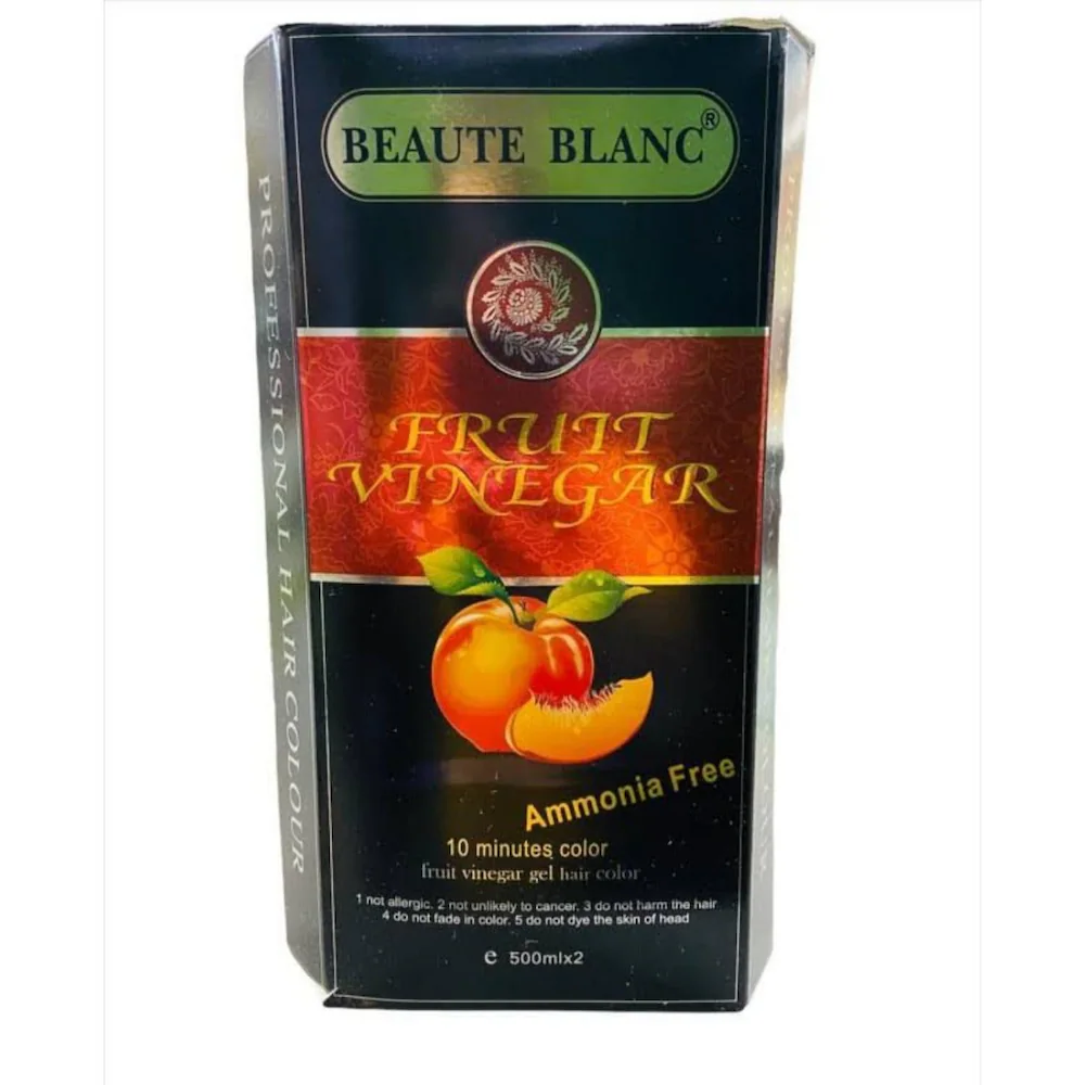 BEAUTE BLANC Fruit Vinegar Gel Hair Color 500ml - Black