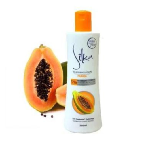 ilka Whitening Papaya Lotion with SPF 6 - 200ml | Moisturizing Body Lotion