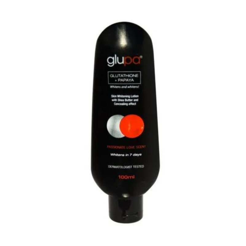 Glupa Glutathione & Papaya Skin Whitening Lotion.