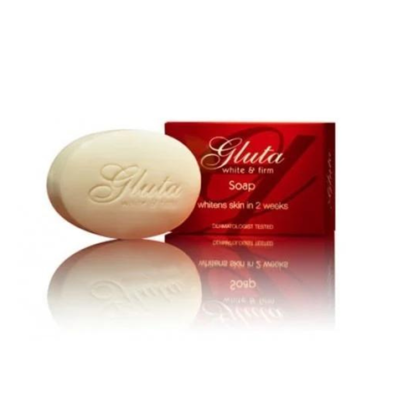 Gluta White & Firm Glutathione Soap - Skin Brightening Bar, 135g