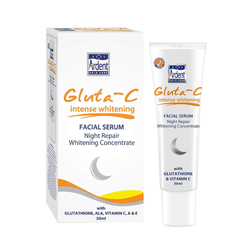 Gluta-C Intense Whitening Night Serum | Skin Brightening Cream with Glutathione & Vitamin C