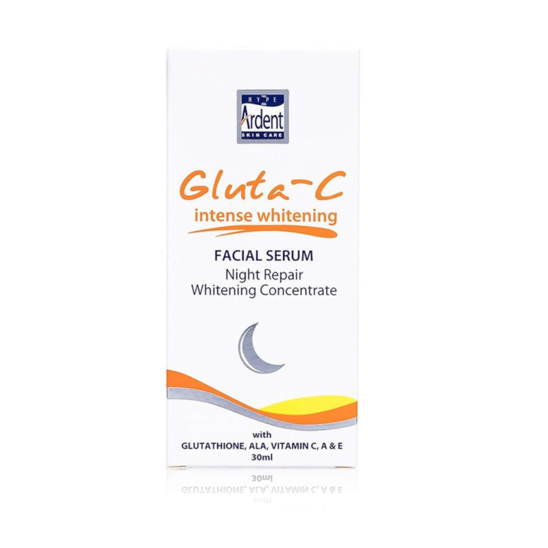 Gluta-C Intense Whitening Night Serum | Skin Brightening Cream with Glutathione & Vitamin C