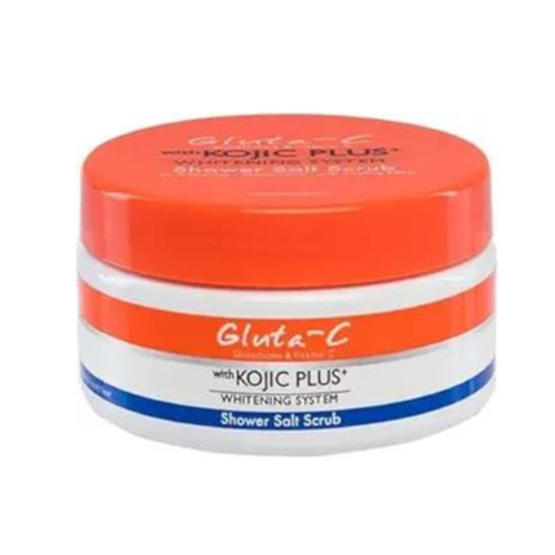 Gluta-C Glutathione Vitamin C & Kojic Plus Whitening Shower Salt Scrub | Exfoliating Body Scrub